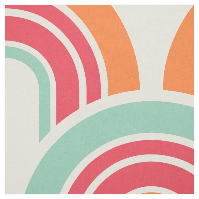 Modern Geometric Retro Fifties Pattern #2 Fabric (Swatch)