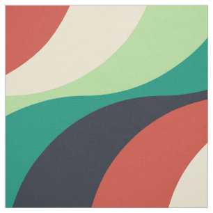 Modern Geometric Retro Fifties Pattern #4 Fabric