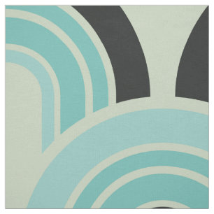 Modern Geometric Retro Fifties Pattern Fabric