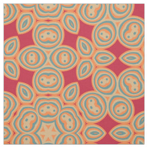 Modern Geometric Retro Pattern #11 Fabric
