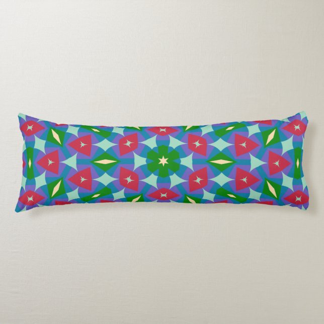 Modern Geometric Retro Pattern #2 Body Cushion (Front)