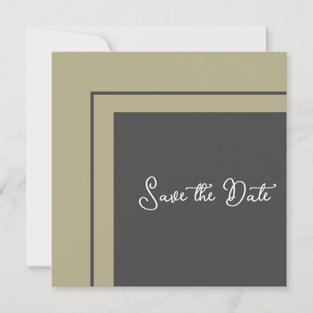 Modern Geometric Save The Date (Front)