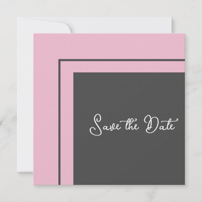 Modern Geometric Save The Date (Front)