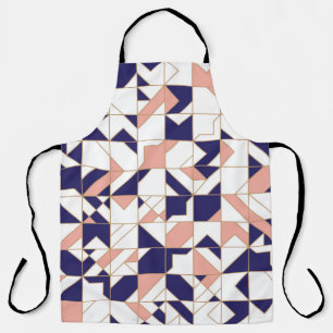 Modern geometric seamless pattern apron