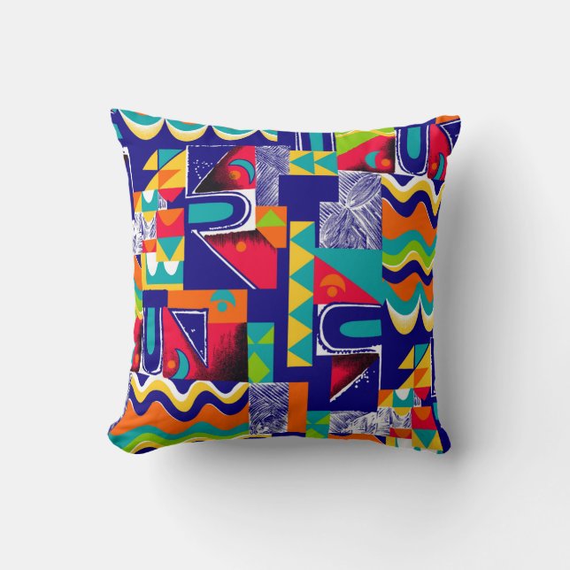 Modern geometric seamless pattern cushion (Front)