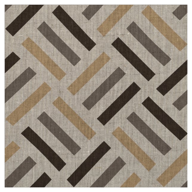 Modern Geometric Seamless Pattern Earth Tones Fabric (Swatch)