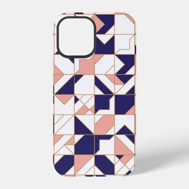 Modern geometric seamless pattern iPhone case (Back)