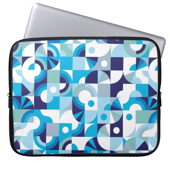 Modern geometric seamless pattern laptop sleeve (Front)