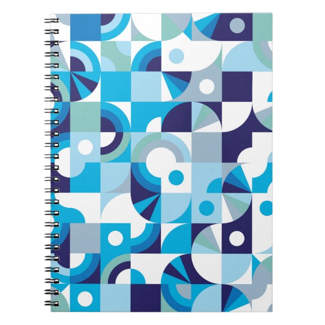 Modern geometric seamless pattern notebook (Front)