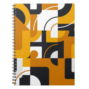 Modern geometric seamless pattern notebook