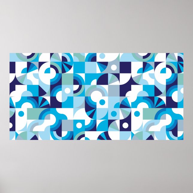 Modern geometric seamless pattern poster (Front)