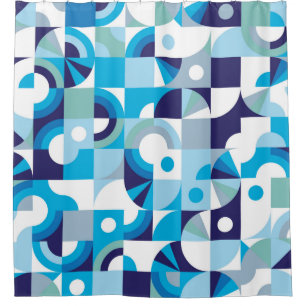 Modern geometric seamless pattern shower curtain