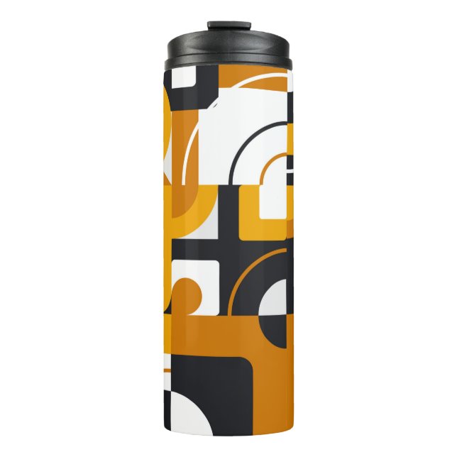 Modern geometric seamless pattern thermal tumbler (Front)