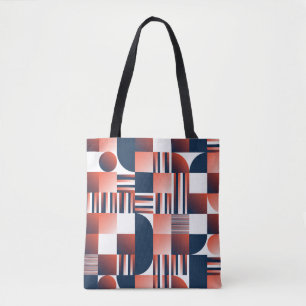 Modern geometric seamless pattern tote bag