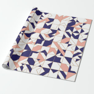 Modern geometric seamless pattern wrapping paper