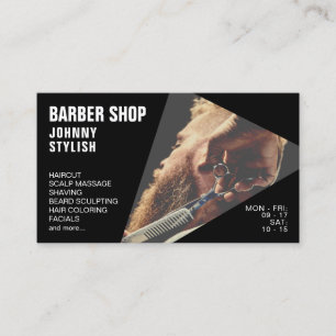 Modern geometric shape image business card
