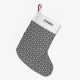 Modern Geometric Shape Pattern Small Christmas Stocking