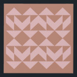 Modern Geometric Shapes Art | Blush and Terracotta Faux Canvas Print<br><div class="desc">Modern Geometric Shapes Art | Blush and Terracotta Canvas Print</div>