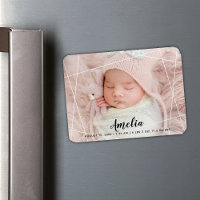 Modern Geometric Shapes Birth Announcement