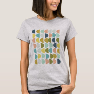 Modern Geometric Shapes in Pretty Colour Graphic T-Shirt