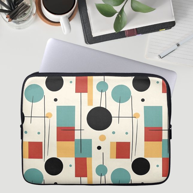 Modern Geometric Shapes  Laptop Sleeve (Creator Uploaded)