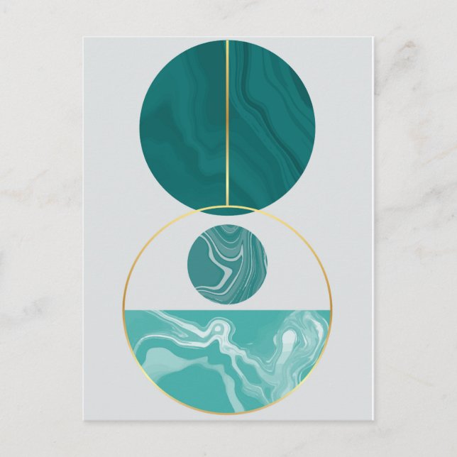  Modern geometric shapes Postcard (Front)