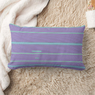 Modern geometric stripe abstract pattern 1291 lumbar cushion