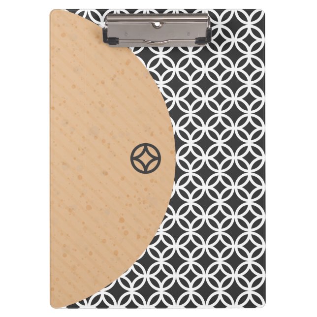 Modern Geometric Style Clipboard (Front)