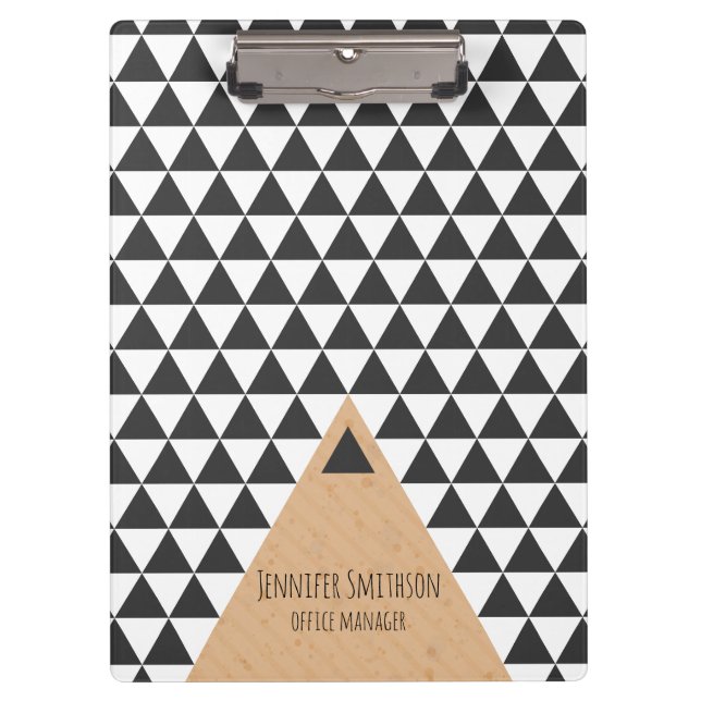 Modern Geometric Style Clipboard (Front)