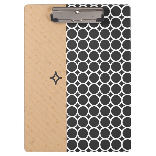 Modern Geometric Style Clipboard (Front)