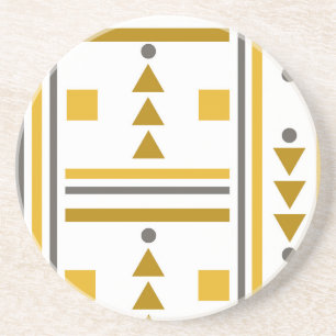 Modern Geometric Style Stone Coaster