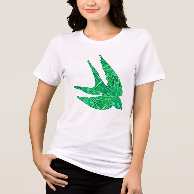 Modern Geometric Swallow Tri-Blend Shirt (Front)