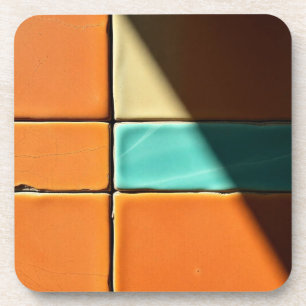 Modern Geometric Tile Pattern Design Coaster