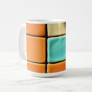 Modern Geometric Tile Pattern Design Coffee Mug