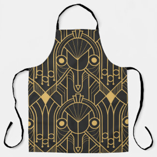 Modern Geometric Tiles Art Deco Apron