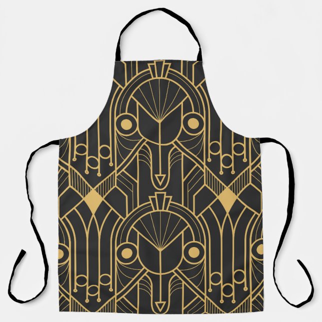 Modern Geometric Tiles Art Deco Apron (Front)