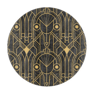 Modern Geometric Tiles Art Deco Cutting Board