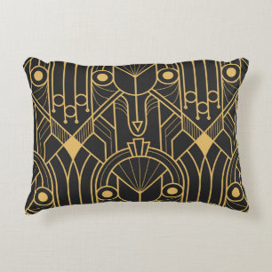 Modern Geometric Tiles Art Deco Decorative Cushion
