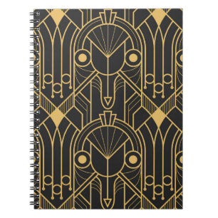 Modern Geometric Tiles Art Deco Notebook