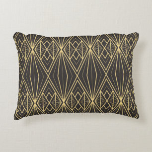 Modern geometric tiles pattern decorative cushion