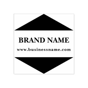 Modern Geometric Triangle Business Logo Website Rubber Stamp