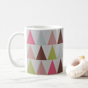 Modern geometric triangle pattern coffee mug