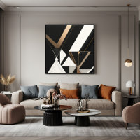 Modern Geometric Triangles Art Deco