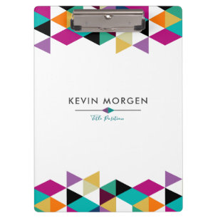 Modern Geometric Triangles Composition Clipboard