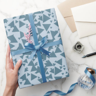 Modern Geometric Triangles Wrapping Paper