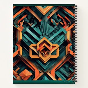 Modern Geometric Vibes Notebook