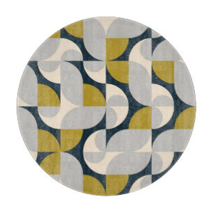 Modern Geometric Vintage Retro Background Cutting Board