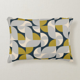 Modern Geometric Vintage Retro Background Decorative Cushion