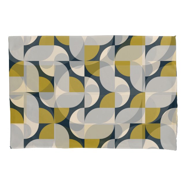 Modern Geometric Vintage Retro Background Pillowcase (Front)