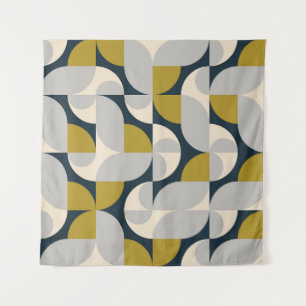Modern Geometric Vintage Retro Background Tapestry